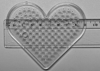 Herz Steckplatte 9 cm breit