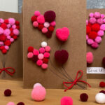 DIY-Herz-Karte alternativ mit vier Herzen