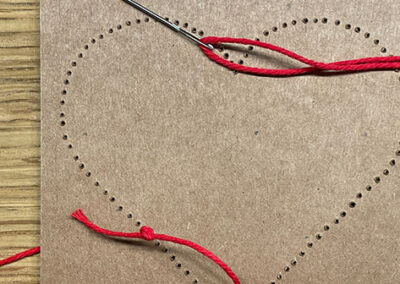 Starten mit dem Herz stricken