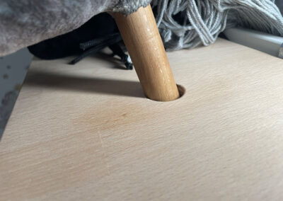 Loch beim Hobbyhorse-Stall (Buche) von oben