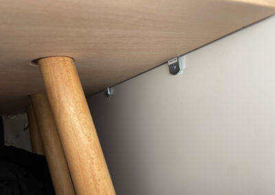 Loch beim Hobbyhorse-Stall (Buche) von unten