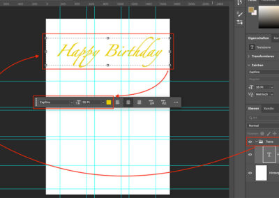 Text: Happy Birthday