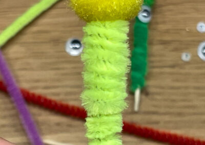 DIY Blumenmonster gelb Kopf ohne Auge