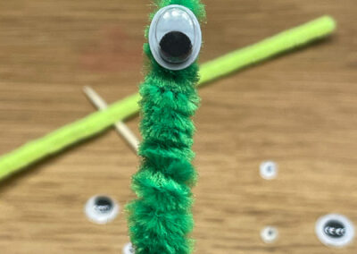 DIY Blumenmonster in grün