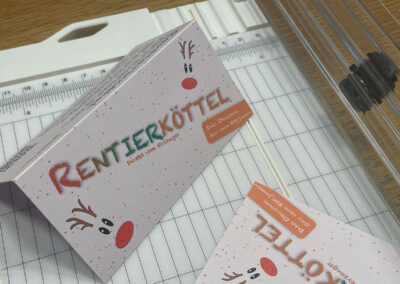 diy-Weihnachtstüten: Anleitung Etikett gefaltet