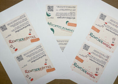 diy-Weihnachtstüten: Anleitung Etikett drucken