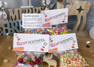 diy-Weihnachtstüten: Rentierpopel 4 Varianten