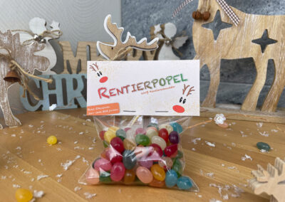 diy-Weihnachtstüten: Rentierpopel