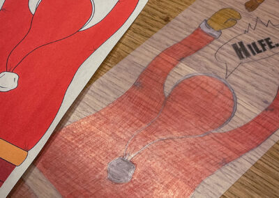 Ausgemalt im Vergleich