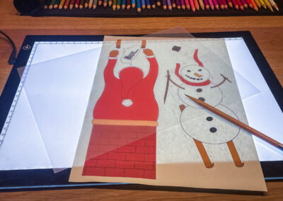 Leuchttisch zum Abpausen