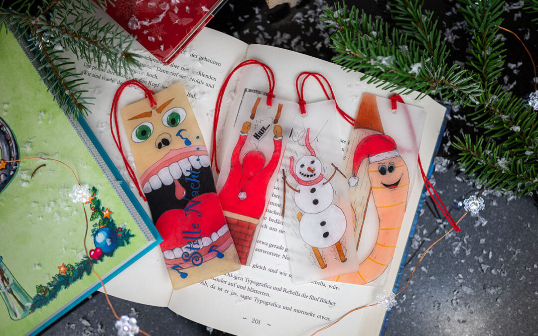 Weihnachtliche Lesezeichen