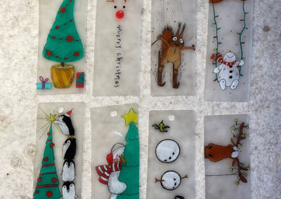 Alternative weihnachtliche Lesezeichen