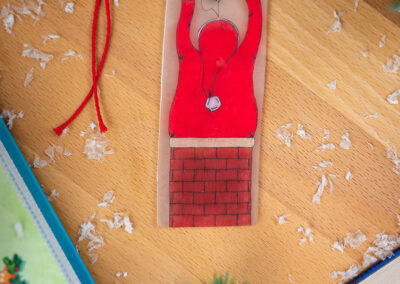 Weihnachtliche Lesezeichen: Weihnachtsmann