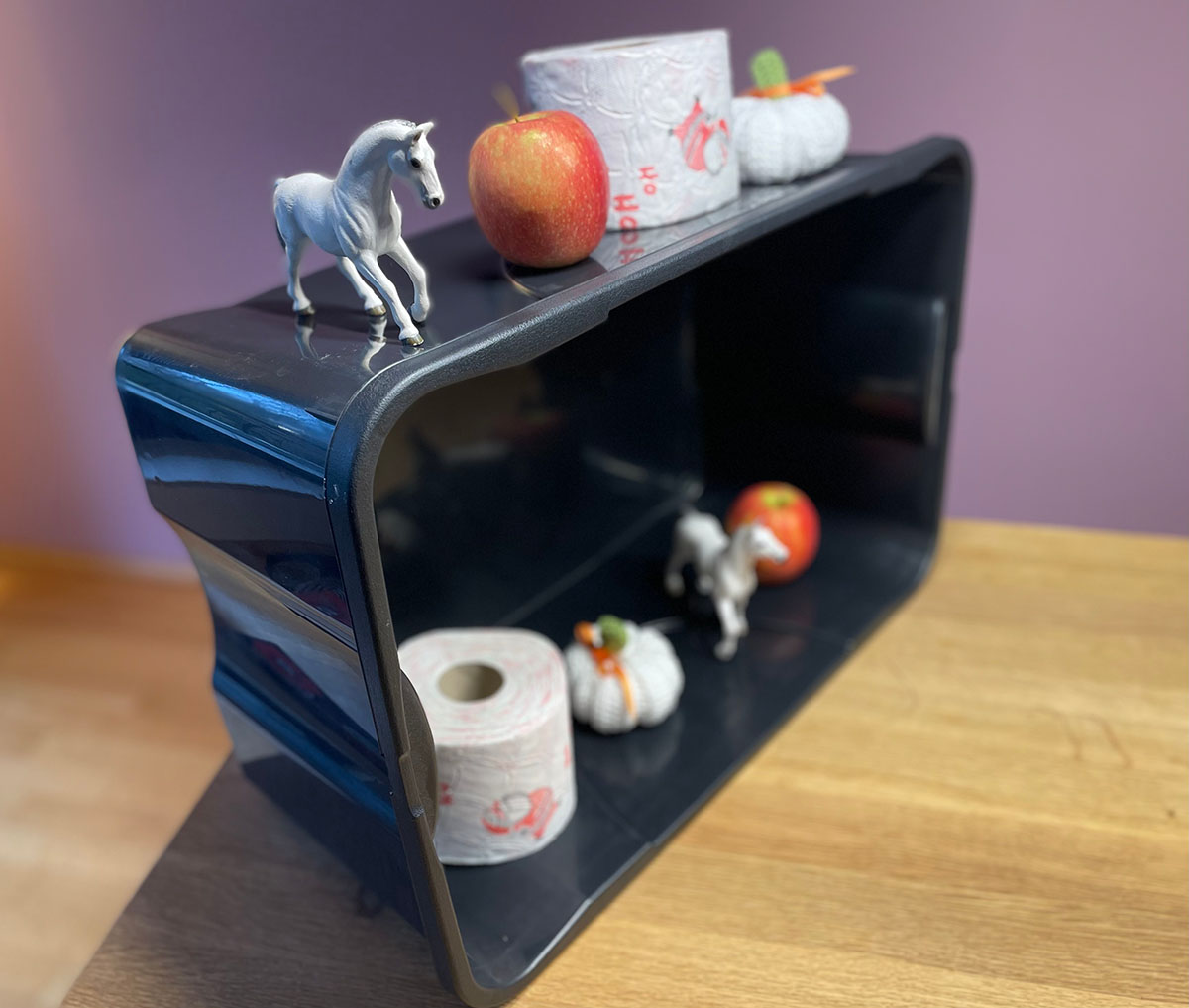 Kobelkiste: Partyspiel mit Objekten zum Erraten der richtigen Anordnung