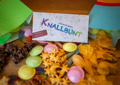 Snacktüten, Süßigkeiten und Silvester Etiketten zum Basteln von Snacktüten