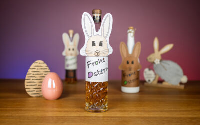 Flaschenverpackung zu Ostern